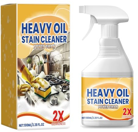 Kitchen Heavy Oil Cleaner, kitchen Spray, Kitchen Cleaner, Degreaser Kitchen heavy Duty, Powerful Grease Remover, Multifunctional Foam Cleaning Stubborn Stains Heavy Duty Oil Stain Remover Spray (1)