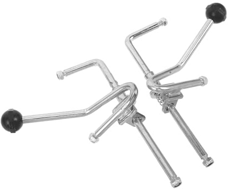 MOLUCKFU Rollstuhl Beinheber Aufsatz 8mm Welle Verstellbare Beinstütze Ersatzteil für Senioren Manuellen Rollstuhl Fußstütze Zubehör