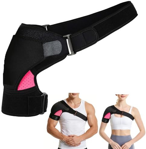 MMDOCO Bandage Épaules Réglable en Néoprène pour Hommes et Femmes - Soutien pour Epaule Arthritique, Luxation et Stabilisation - Adapté pour Gauche et Droite