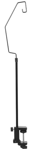 Healeved Support de cordon de fer à repasser : bras de guidage anti-accrochage à pince - support de câble universel - fixation par clip pour tables à repasser, fers à vapeur et stations de lavage