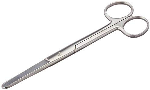 GIMA - Forbici Chirurgiche Rette, Punte Smusse, Misura 16 cm, in Acciaio Inox, grigio