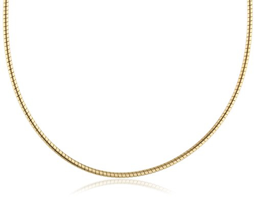 InCollections Damen-Halsreif 925/000 Sterlingsilber vergoldet Omega 1,8/45 cm 154029C180200