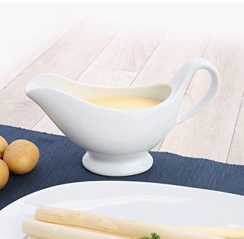 Holst Porzellan SA 115 Sauciere 0,33 l Lukullus, weiß, 21 x 7.5 x 12.5 cm
