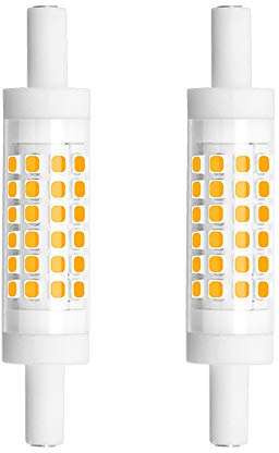 Bonlux Dimmable R7S LED Bulb 78mm (3'') - 5W T3 Double Ended J Type J78 LED Flood Light Daylight 6000K, 45W Halogen Replacement Bulb for Floor Lamp, Work Light, Security Light (2-Pack)
