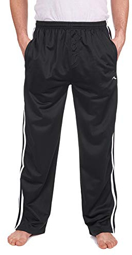 INSIGNIA Mens Track Suit Jogging Bottoms (UK, Alpha, M, Regular, Regular, Black)
