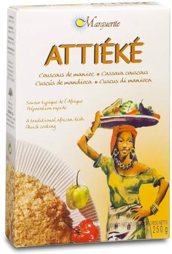 Attiéké MARGUERITE - cuscús de mandioca - 3 X 500 g ( Juego de 3 )