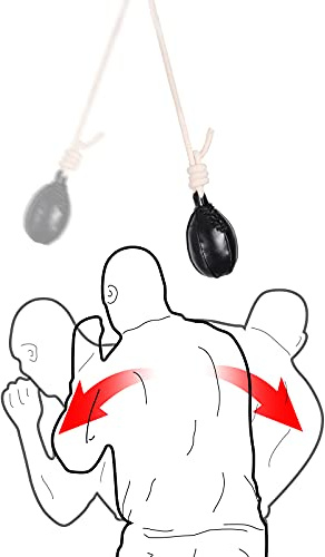 INNOLIFE Box-Dodge Hide Speedbag Lederball MMA Pendel Training ohne Füllstoff