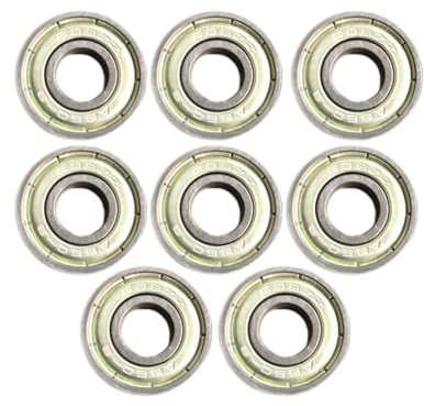 SPORTARC Skateboard-Kugellager, 8 Stück, versiegelte Skateboard-Rollschuh-Kugellager 608ZZ (ABEC-11) Edelstahl-Kugellager, Roller, Skateboard-Rad