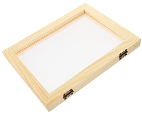 Operitacx Papierherstellungssets Mit Sieb Und Rahmen Aus Holz Für DIY-bastelprojekte Inklusive Werkzeugen Zur Einfachen Papierherstellung Und Dekoration Mit Acrylfarben Oder Tinte