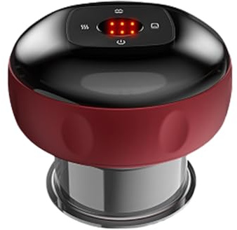 SANON Masseur électrique 3 en 1 par ventouses pour la réduction de la cellulite, rouge