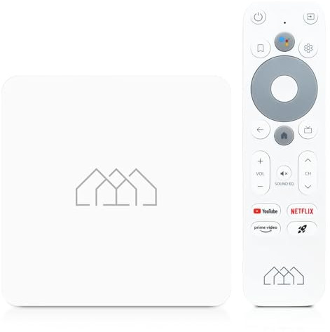 AB-COM Homatics Box R Lite 4K Smart TV Media Player Media-Streaming-Client Android TV 11 Flash eMMC 16GB Bluetooth 5 100 Mbps Fast Ethernet LAN Port Chromecast 4K Ultra HD AV1