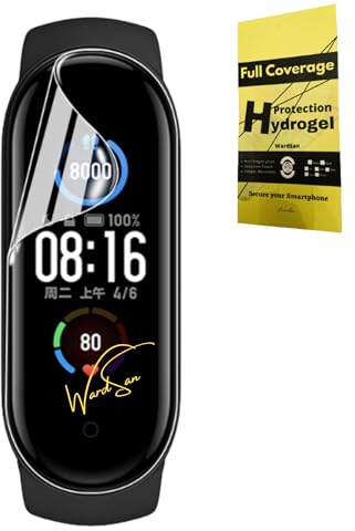 WardSan - Protector de pantalla de hidrogel para Xiaomi Mi Band 7/7 NFC (7 unidades, calidad HD ultrafina, protección de TPU para iWatch sin burbujas, antiarañazos, fácil de instalar