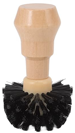 Coffee Grinder Brush, Professional Coffee Tamper Cleaning Brush, Portafilter Cleaning Brush, Portable Coffee Tamper Cleaning Brush with Wooden Handle for Kitchen Coffee Machine