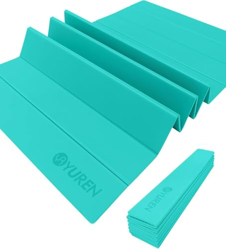 RYTMAT Yogamatta vikbar 195 × 90 cm tjocklek 10 mm träningsmatta halkfri träningsmatta gymnastikmatta vikbar lätt att förvara och bära