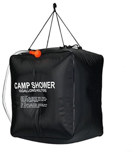 Solar Camping Shower Bag, 40L Solar Shower Bag, Portable Heating Camping Shower Bag, Shower Bag for Beach Swimming Traveling Hiking Picnic Camping Backpacking Dog Garden Outdoor Shower