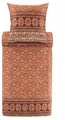 Bassetti Satin-Bettwäsche-Garnitur TORCELLO Farbe Amaranto R1 Größe 155x220+80x80