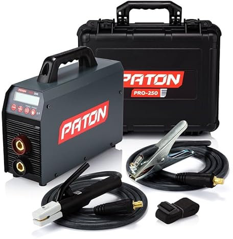 PATON PRO-250 Arc Welder 3-in-1 Inverter Stick Welding Machine for MMA, TIG – 250A Output – Pulse Function – 240V Input – 5-Year Warranty