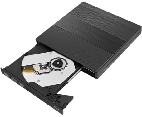 ZGJIAJU DVD Spieler USB 2.0 Externes Optisches Blu-Ray-Laufwerk CD-DVD-Player DVD-Laufwerk Slim Disk Reader Desktop-PC Laptop Tablet