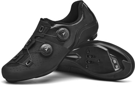 Hixingo Fahrradschuhe Herren Damen, Rennrad Schuhe Kompatibel mit SPD SPD-SL Pedal Look Delta, Atmungsaktive rutschfeste MTB Radsportschuhe Outdoor Indoor Radschuhe Fahrrad Schuhe