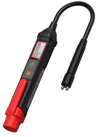 Resiprolty Automotive Brake Fluid Tester Pen, Ht663L Brake Fluid Tester dot 3 dot 4 dot 5.1, Brake Oil Tester with 8.5 Inch Probe, Brake Fluid Tester Car with Data Hold,3 Colors Backlight Alarm