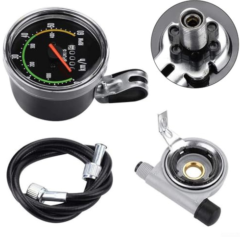 Bike Computer Bicycle Speedometer Mechanical Bike Computer Cyclocomputer for Motorized Bikes