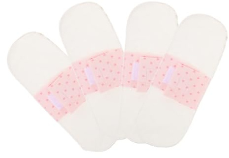 Ciieeo Wiederverwendbare Stoff Menstruationsbinden aus Baumwolle 21cm Waschbare Slipeinlagen mit Schicht für Frauen Atmungsaktive Periodeneinlagen für Menstruation und Wochenbett