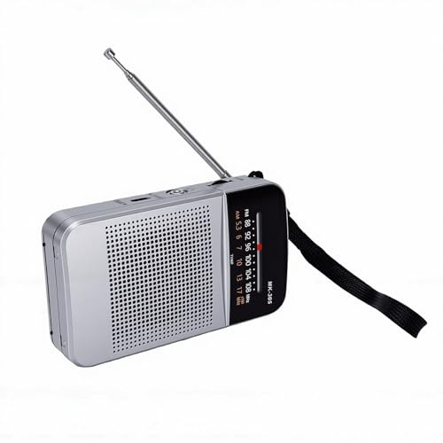 Plyisty Radio Am FM Portátil, Radio de Bolsillo con Batería Recargable con Altavoz y Conector para Auriculares, para Uso de Emergencia en Viajes en Casa Al Aire Libre