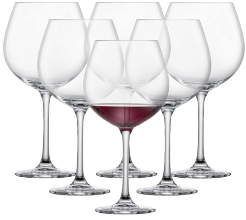 SCHOTT ZWIESEL Classico Red Wine Glass Burgundy Goblet (Set of 6), Burgundy Glasses for Red Wine, Dishwasher-Safe Tritan Crystal Glasses, Made in Germany (27.5 Ounce)
