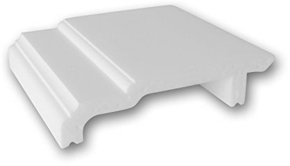 Orac Moulure flexible SX155F 200 cm x 10,8 cm x 2,5 cm Polyuréthane classique arrondi avec passage de câble prétraité
