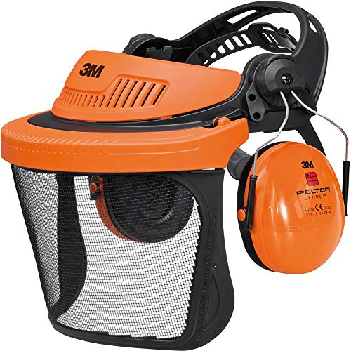 3M PELTOR G5V5CH51 G500 Gesichtsschutz und Gehörschutzkombination, Orange,36
