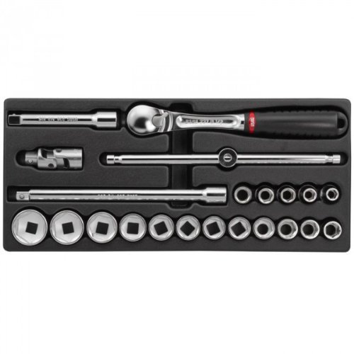 USAG 519/613CEA - Assortimento con cricchetto e bussole (22 pz) 05190750