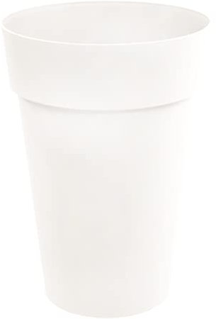 EDA - Pot de Fleur Vase Haut TOSCANE Ø 46 cm - Volume 67 L - Ø 46 x H.65 cm - Blanc
