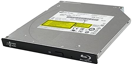 Hitachi-LG BU40N Internal UHD Blu-Ray/DVD Drive/Burner, Slim 9.5 mm Rewriter for Laptop, Desktop PC, Windows 10 Compatible, Ultra HD 4K Playback, M-Disc Support (Bare Drive)