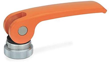 Tenditore eccentrico arancione, lunghezza 82 mm, rondella regolabile, filettatura interna M8