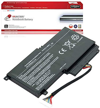 DR. BATTERY PA5107U-1BRS Laptop Battery Compatible with Toshiba Satellite P55 L50 S55 S55t L40-A L55 L40D L45D L50-A S55-A5295 S50-A-00G P55-A5312 S55-A5295 S55t-A5237 S55t-A5389 [14.4V / 43Wh]