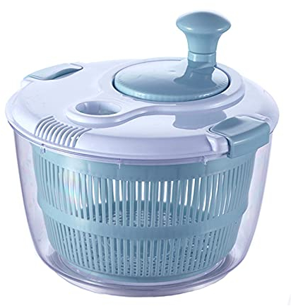 CASOTA Essoreuse à Salade Multi-Usage 5L Grande Essoreuse à Laitue for Légumes et Fruits Séchoir Rapide Facile à Nettoyer, Laveuse-sécheuse à Salade (Couleur : A, Taille : 4L)