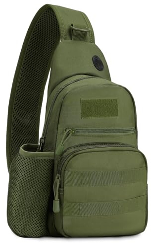 HUNTVP Taktisk militär bröstväska crossbody axel sling pack ryggsäck
