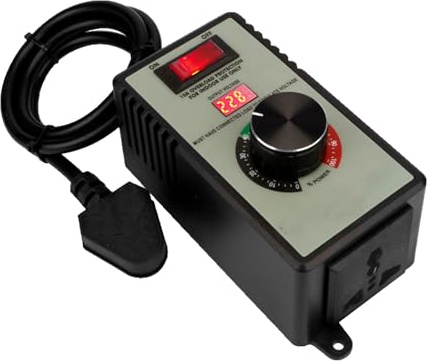 AC Motor Speed Controller, Stepless Digital Display Motor Speed Controller, 220V-240V 15A 4000W Adjustable Stepless Governor Regulator With Rotating Button for Exhaust Fans, Drills, Angle Grinders