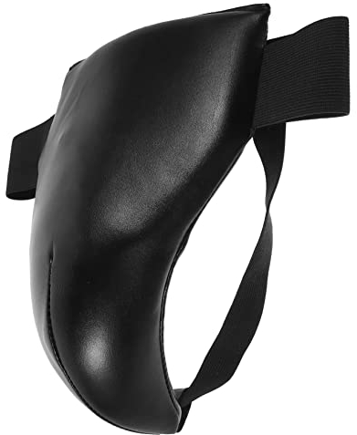 Atmungsaktiver Schrittschutz aus Pu in Schwarz für Sport