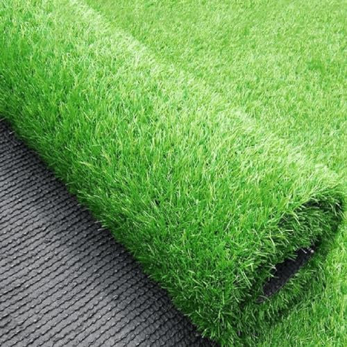 Césped Artificial 2x0.5m Sintéticos Artificiales Hierba Falsa Alfombra Realista Estera De Césped Para Patio, Paisaje, Jardín (Color : Green, Size : 2x0.5m)