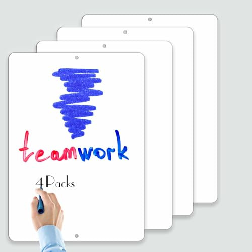 Ashoaza 4 Aluminium Whiteboard, Trocken Abwischbar, 25,4 x 17,8 cm, Wiederverwendbar, Langlebig, Tragbar, Geeignet für Wegweiser, Hinweisschilder, Informationsschilder und Sicherheitszeichen