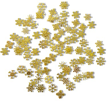 kesurpae Weihnachten Nagelflicken Maniküre Urlaub Glitzer Pailletten Folien Kunsthandwerk Streusel Metallic Home Flakes Abziehbilder Kinder, Schneeflocken