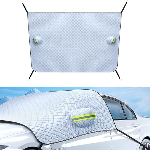 HSDPZQ Films de Protection antigel pour Auto, Protection Pare Brise Hiver Couverture Pare Brise Voiture Hiver pour Smart fortwo/Brabus fortwo C451 A451 Coupe Couverture Pare-Brise Voiture