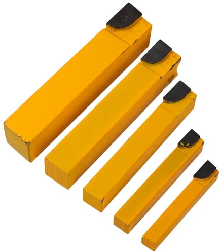 NUOBESTY Utensili per Tornitura Frese Punta Tungsteno Frese per Tornitura di Metalli Adatte per Torni per Metalli e Microtorni