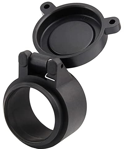 Lente de Visor， 1 Cubierta for Lente de mira telescópica de Rifle, tamaño 38-69 mm, táctica, abatible, con Resorte rápido, a Prueba de Polvo, for mira de Caza, Calibre 38-69 mm.(43mm)