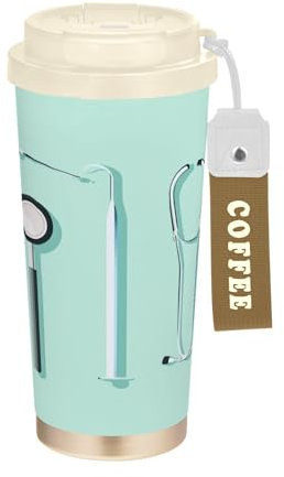 Caihoyu Coffee Tumbler For Men With Lids Stainless Steel Coffee Mug Togo For Hot Cold Drinks 17oz Spill Proof Doctors Day Scalpel