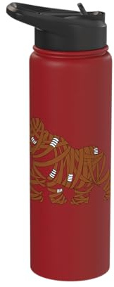 Bjj Jiu Jitsu Belt Gorilla - Brown Stainless Steel Insulated Water Bottle