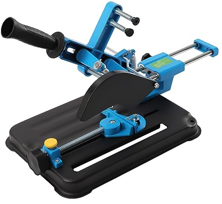 Soporte para amoladora angular, soporte de separación para amoladora angular, ángulo ajustable de 0–45°, soporte para amoladora angular con mango extendido, para 100–125 mm