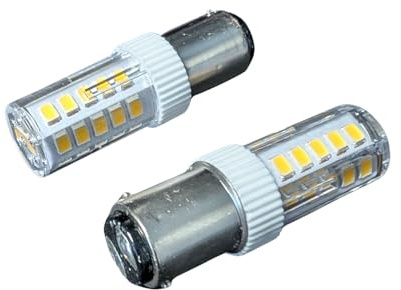 A2ZWORLD 2 Pezzi Lampadina LED BA15D G18 12V 24V DC, 4W 400LM, Bianco Freddo 6000K, 33 SMD 2835, Luce 360°, Ø15x53mm, per Camper Barca Impianti Fotovoltaici e Segnalazione