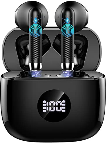 Cuffie Bluetooth Auricolari Bluetooth 5.4, Cuffie Wireless con 4 ENC Cancellazione Rumore Mic, Cuffie in Ear 40 Ore di Riproduzione, Cuffie Senza Filo HiFi Stereo IP7 Impermeabili per iOS & Android